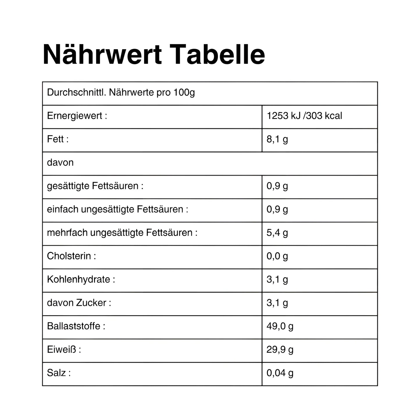 Hanfmehl - Hanf&Natur 1000g