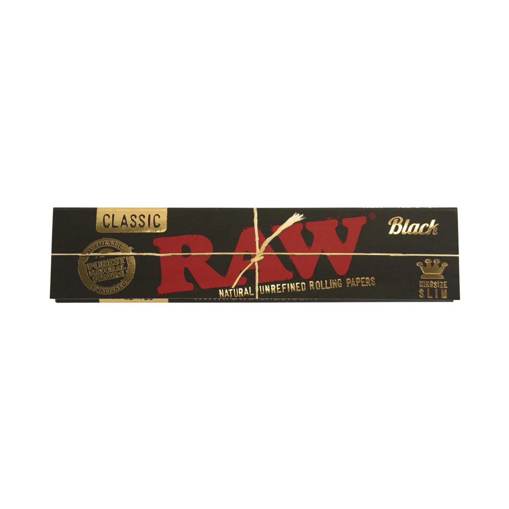 RAW Classic Black King Size Slim Longpapes 50 Stk