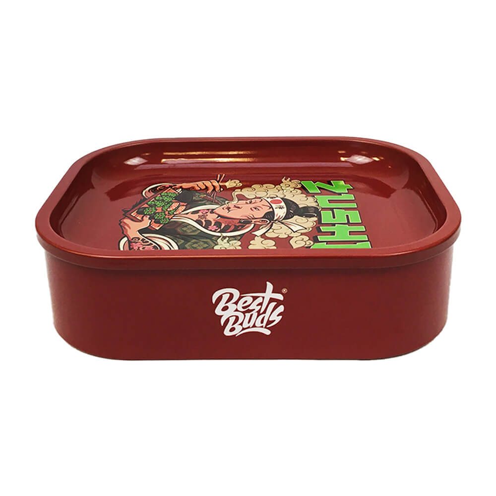 Beste Buds Box Rolling Tray mit Lagerung Zushi