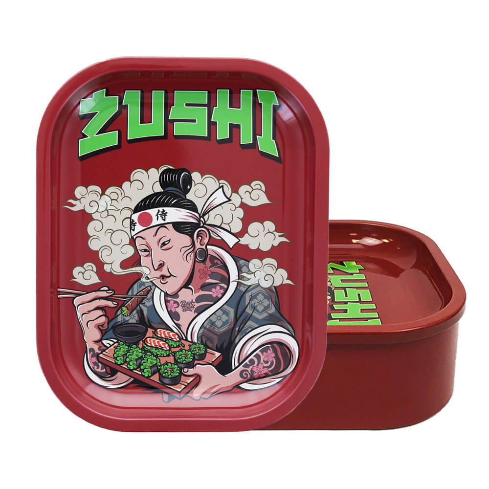 Beste Buds Box Rolling Tray mit Lagerung Zushi