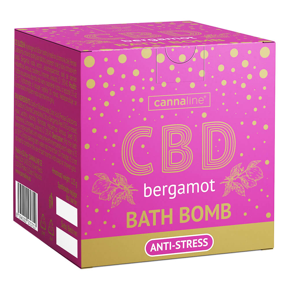 Cannaline - Badebombe - Anti-Stress Bergamot 100mg CBD