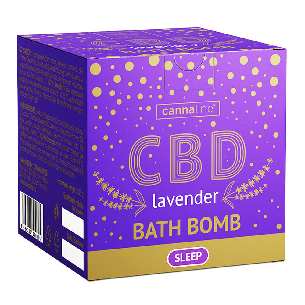 Cannaline - Badebombe - Sleep Lavendel 100mg CBD