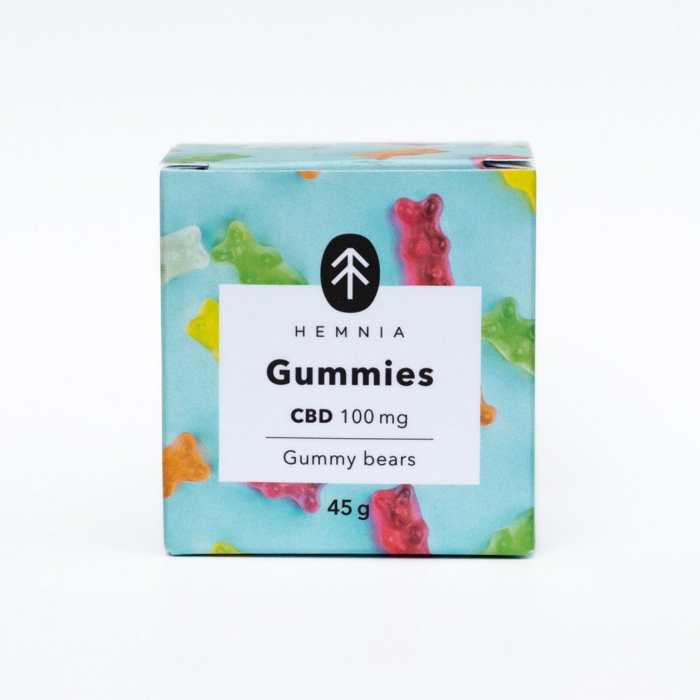 3x CBD Gummibärchen, Kirsche, Kiwi, Ananas, Erdbeere, 100 mg CBD, 20 Stück x 5 mg, 45 g