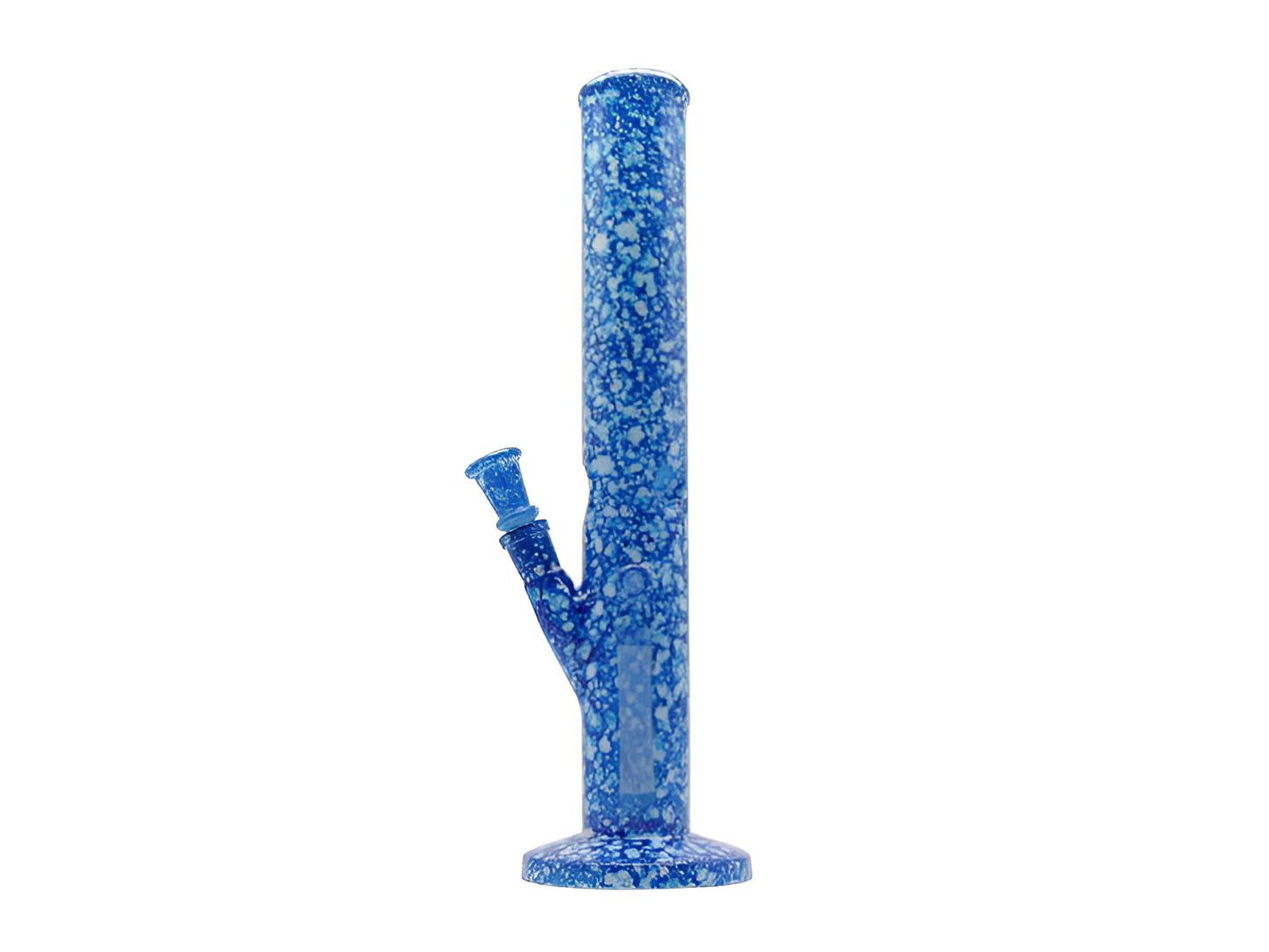 Glasbong "Blau-Weiß", Höhe 39 cm, Schliff 18,8