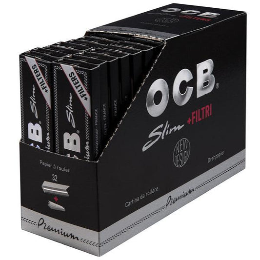 OCB Premium Slim Papes + Filter 32 Stk