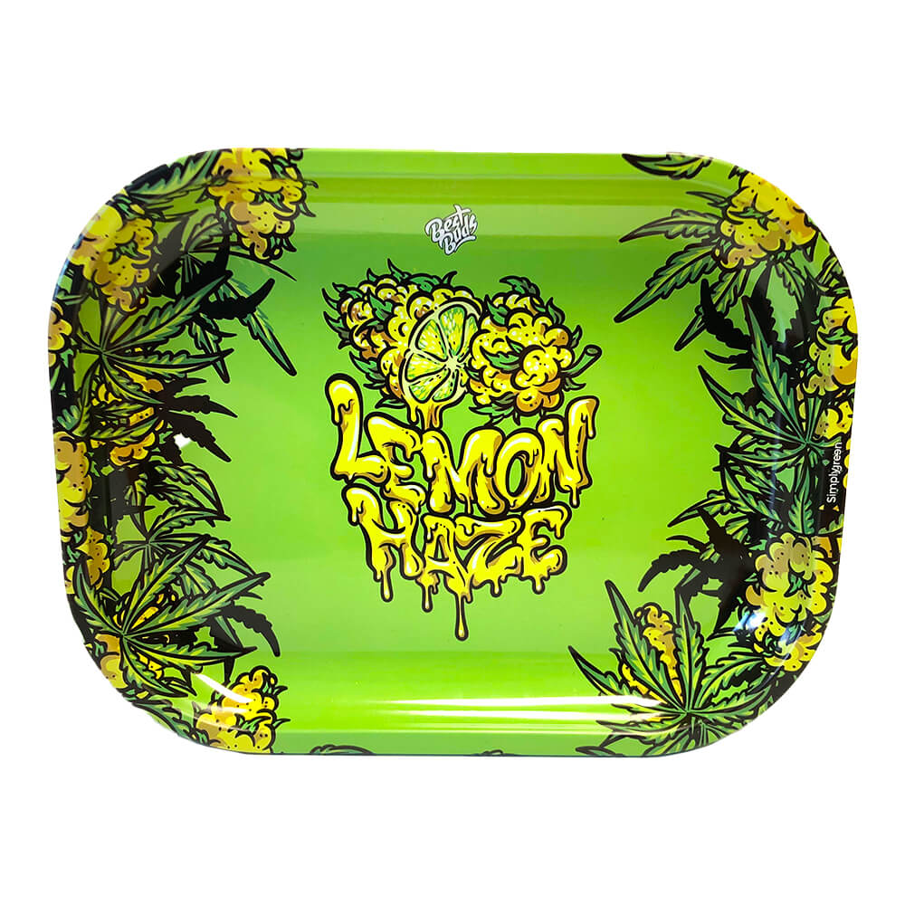 Beste Buds Box Rolling Tray mit Aufbewahrung Lemon Haze